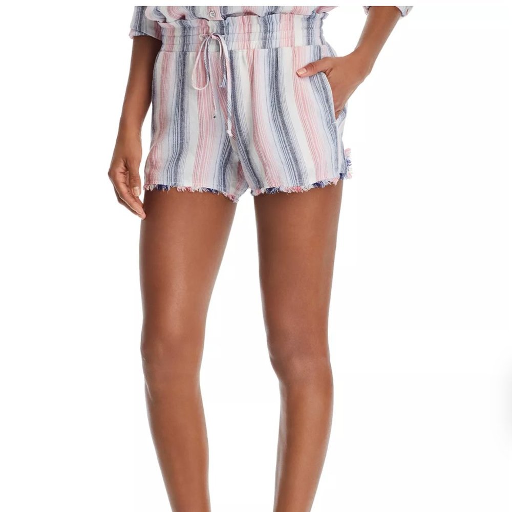 NWT Bella Dahl Frayed Striped Shorts